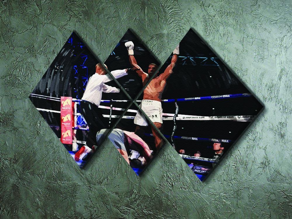Anthony Joshua vs Klitschko 4 Square Multi Panel Canvas - Canvas Art Rocks - 2