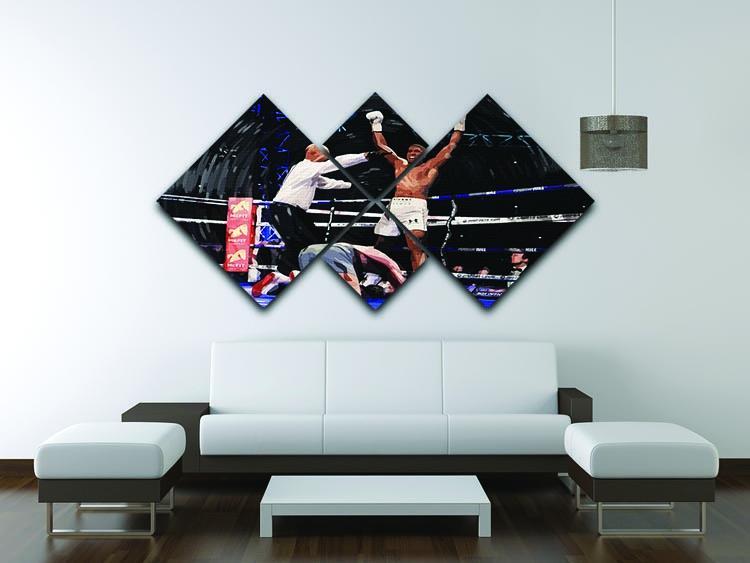 Anthony Joshua vs Klitschko 4 Square Multi Panel Canvas - Canvas Art Rocks - 3
