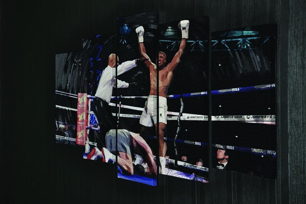 Anthony Joshua vs Klitschko 5 Split Panel Canvas - Canvas Art Rocks - 2