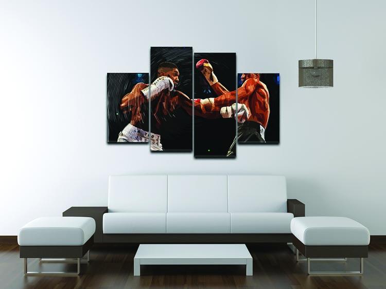 Anthony Joshua vs Klitschko Punch 4 Split Panel Canvas - Canvas Art Rocks - 3