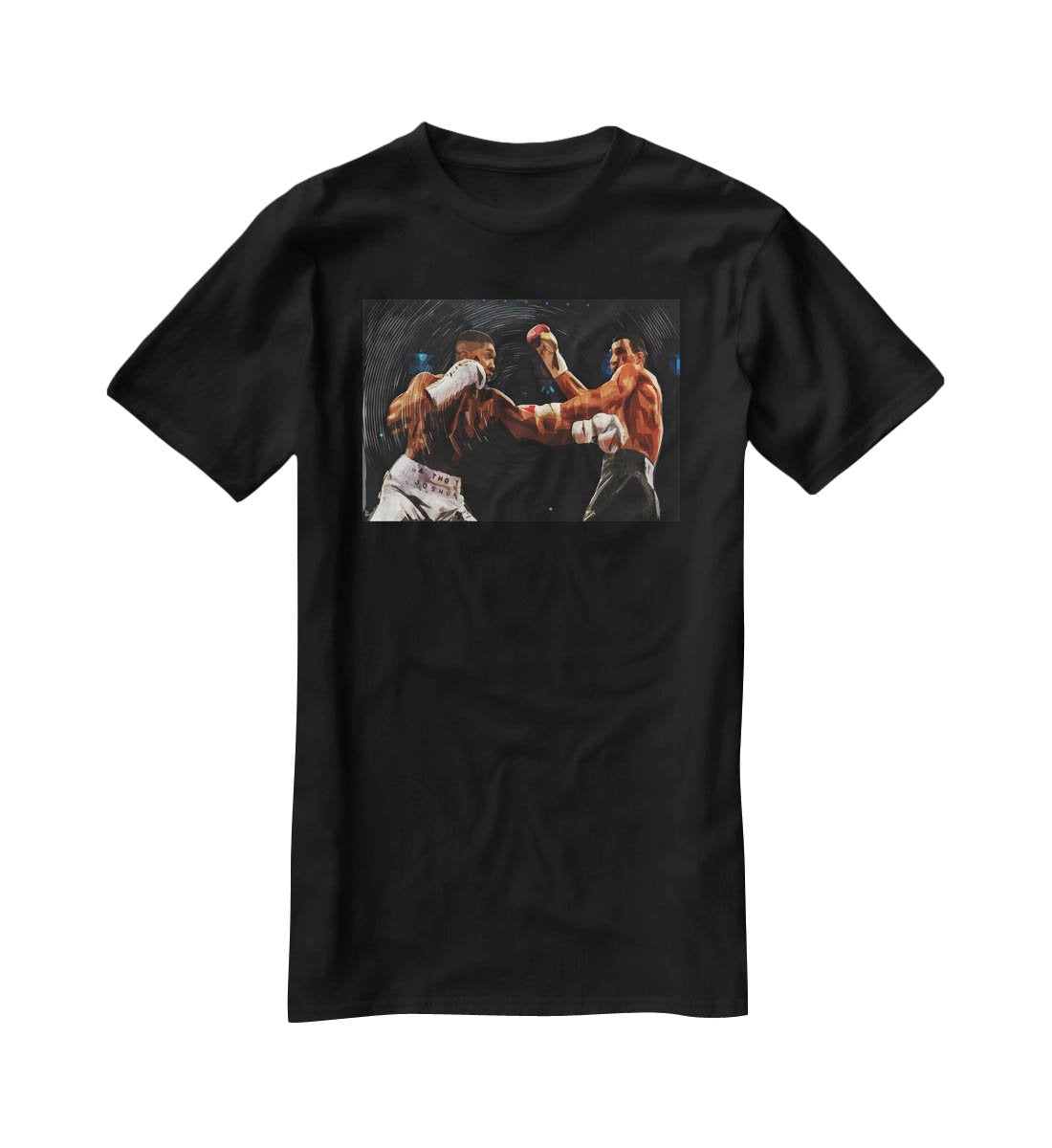 Anthony Joshua vs Klitschko Punch T-Shirt - Canvas Art Rocks - 1