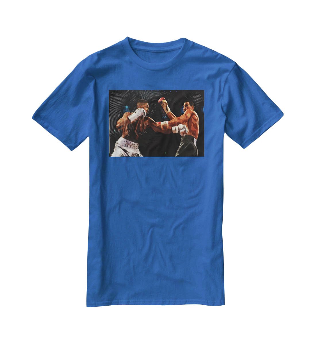 Anthony Joshua vs Klitschko Punch T-Shirt - Canvas Art Rocks - 2