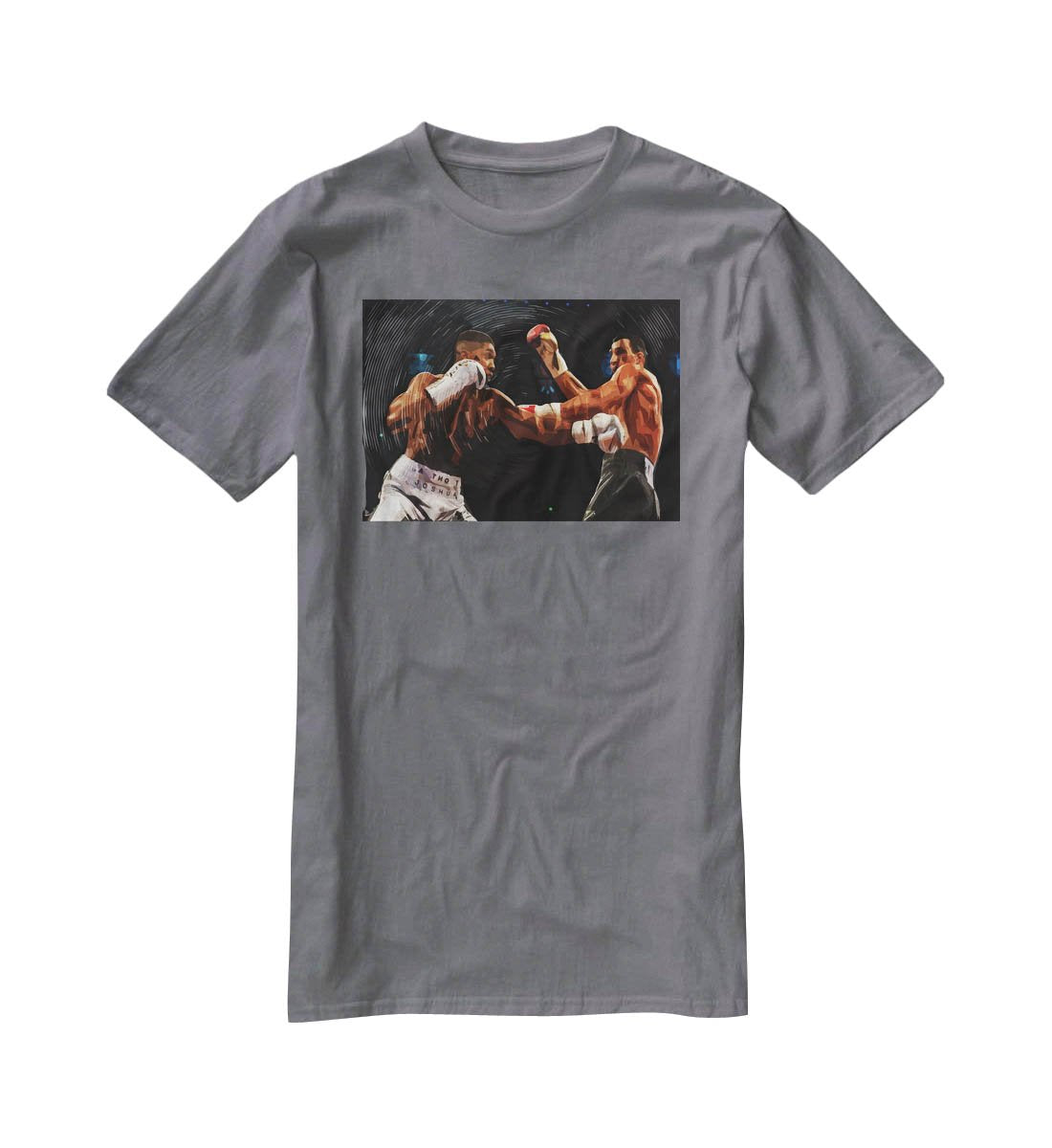 Anthony Joshua vs Klitschko Punch T-Shirt - Canvas Art Rocks - 3