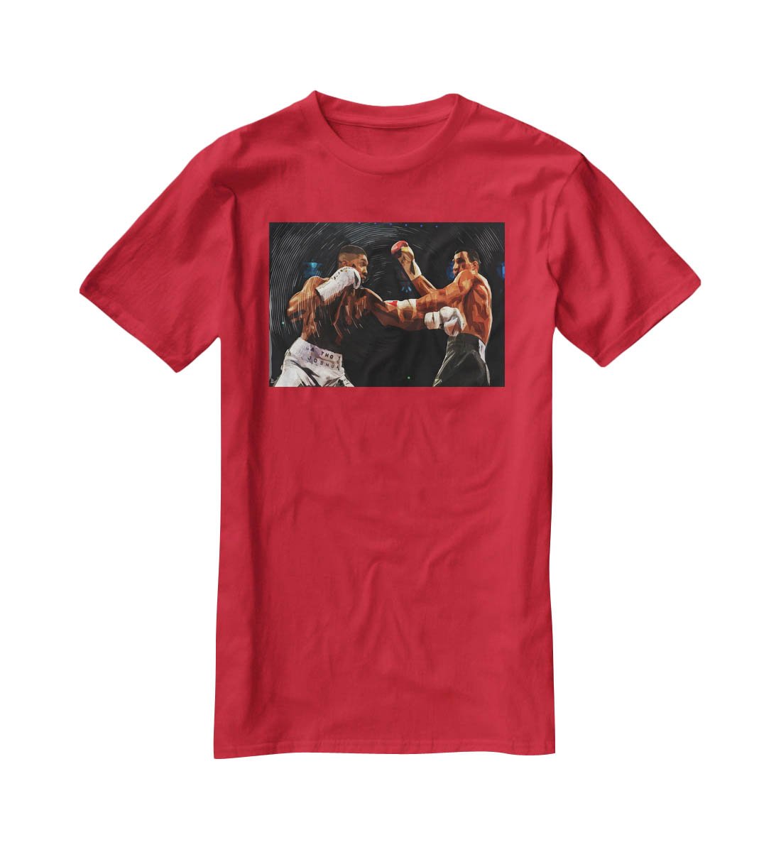 Anthony Joshua vs Klitschko Punch T-Shirt - Canvas Art Rocks - 4