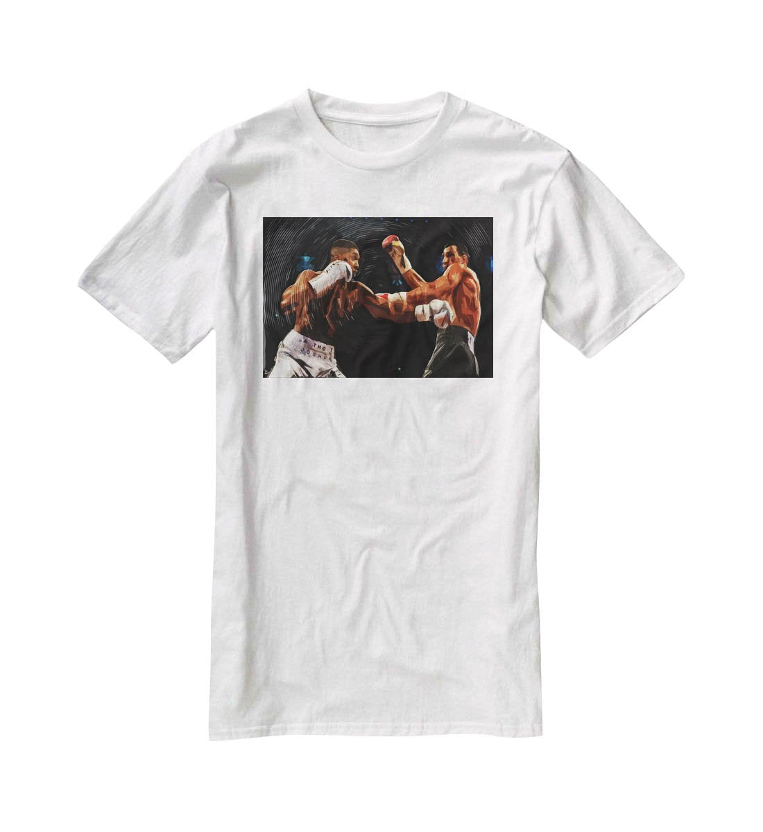 Anthony Joshua vs Klitschko Punch T-Shirt - Canvas Art Rocks - 5