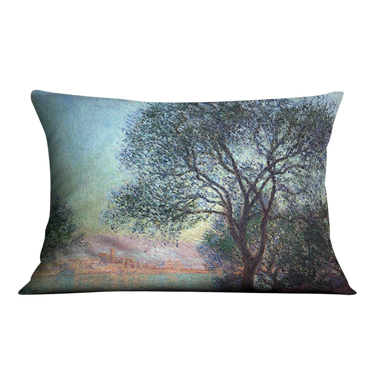 Antibes seen from La Salis by Monet Throw Pillow