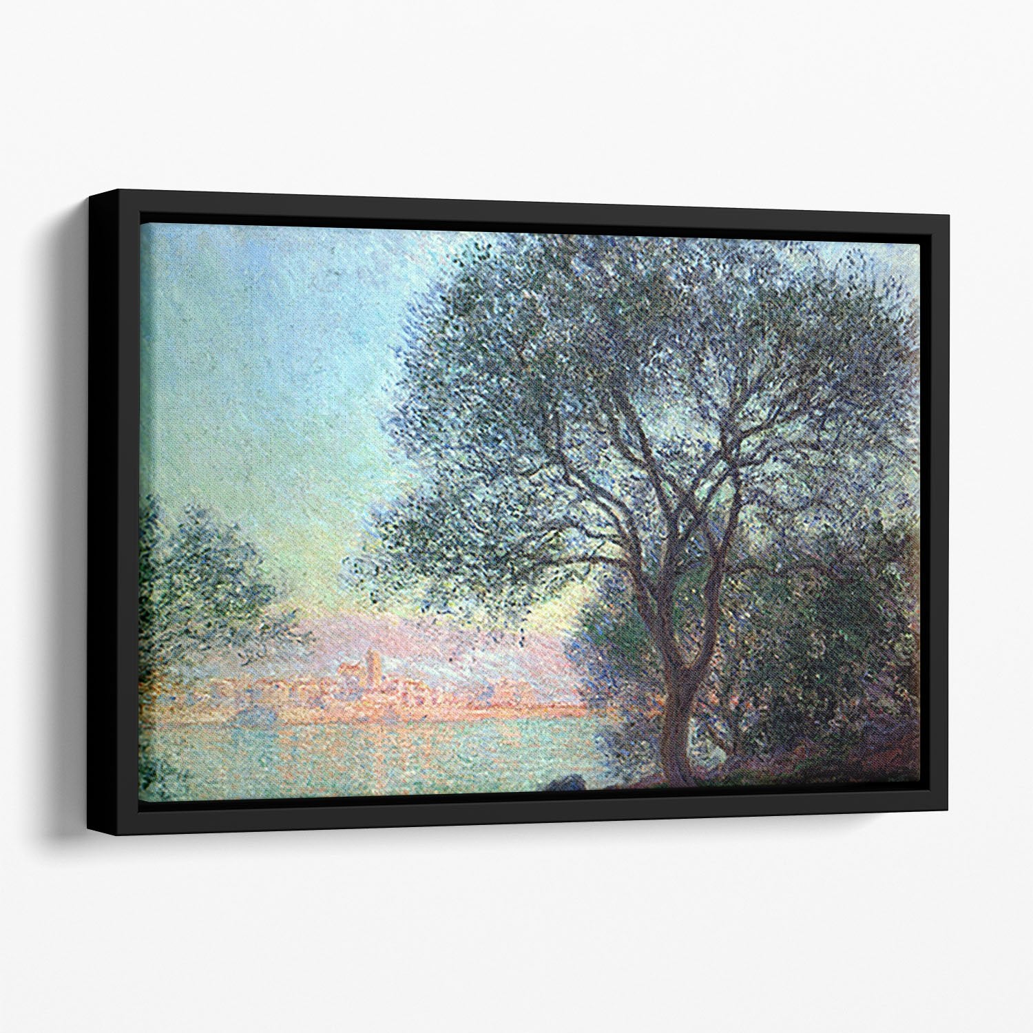 Antibes seen from La Salis by Monet Floating Framed Canvas