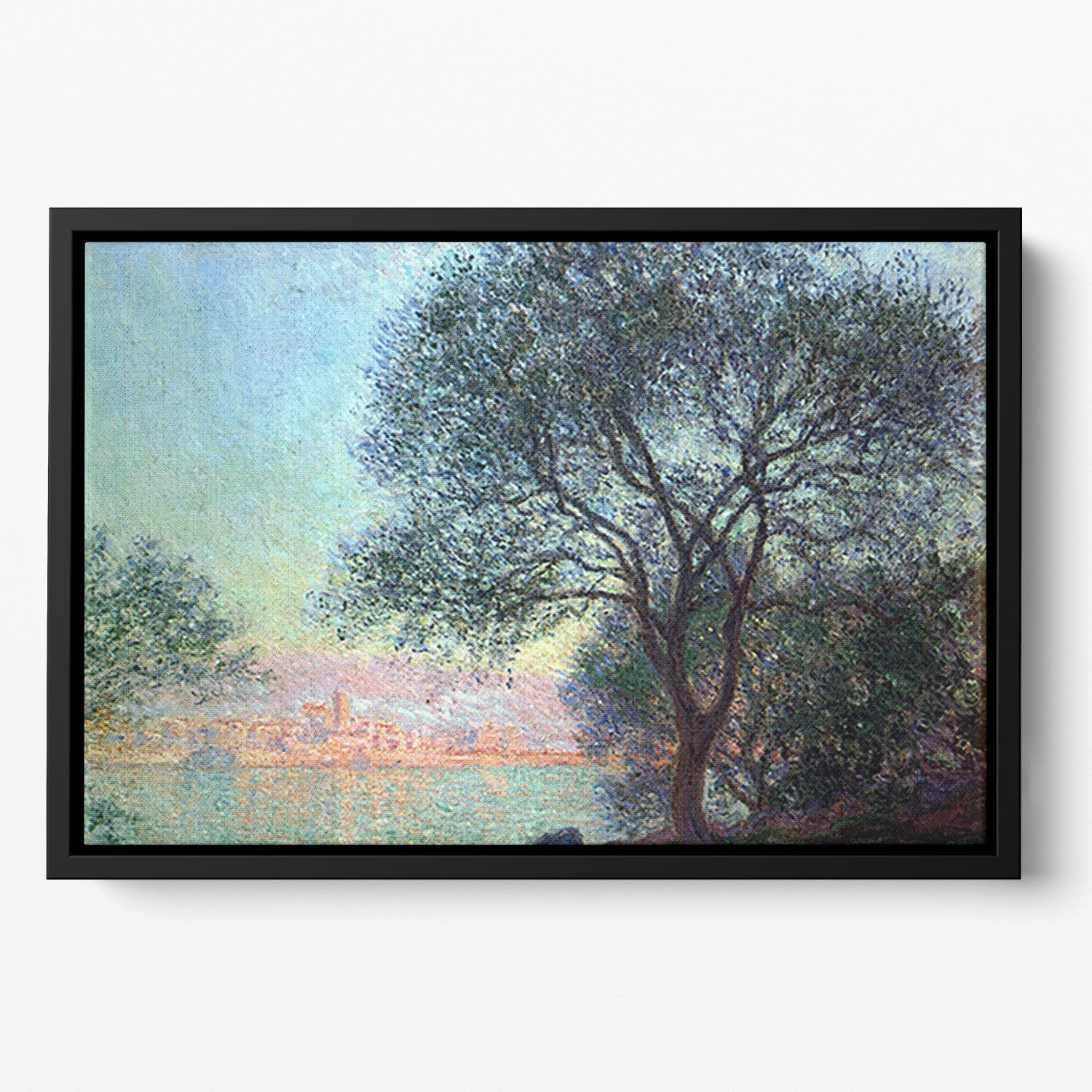 Antibes seen from La Salis by Monet Floating Framed Canvas
