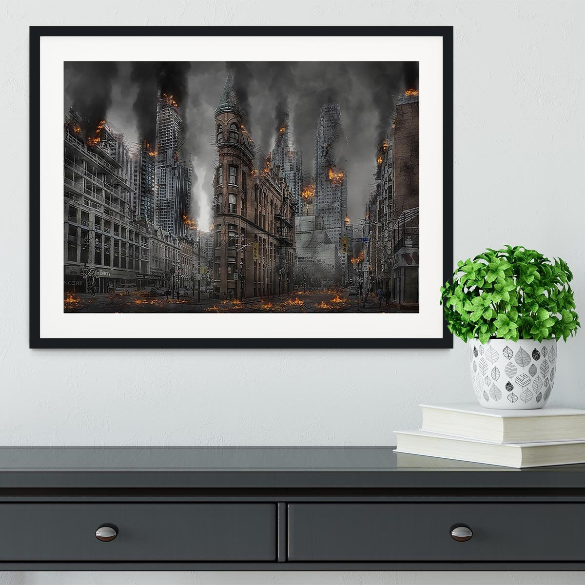 Apocalypse City Framed Print - Canvas Art Rocks - 1
