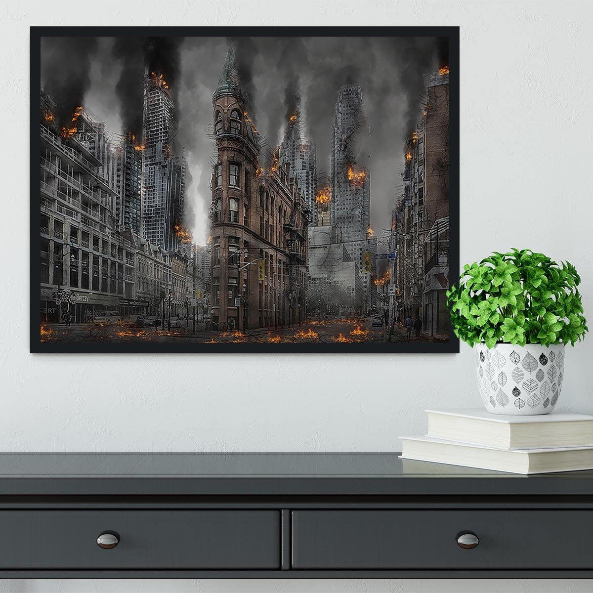 Apocalypse City Framed Print - Canvas Art Rocks - 2