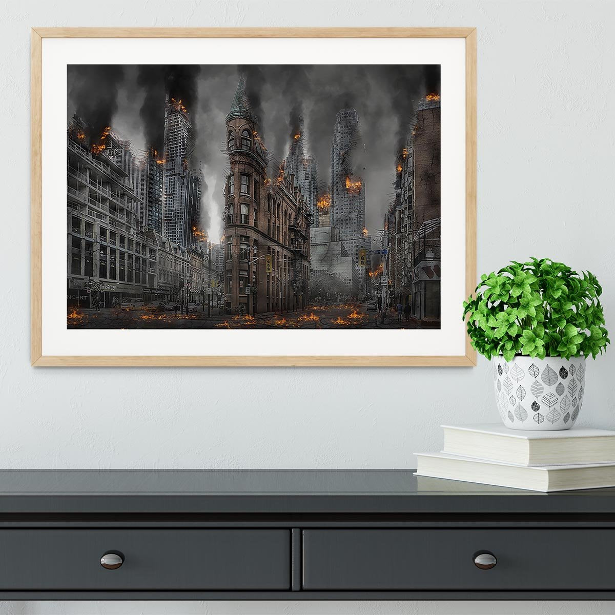 Apocalypse City Framed Print - Canvas Art Rocks - 3