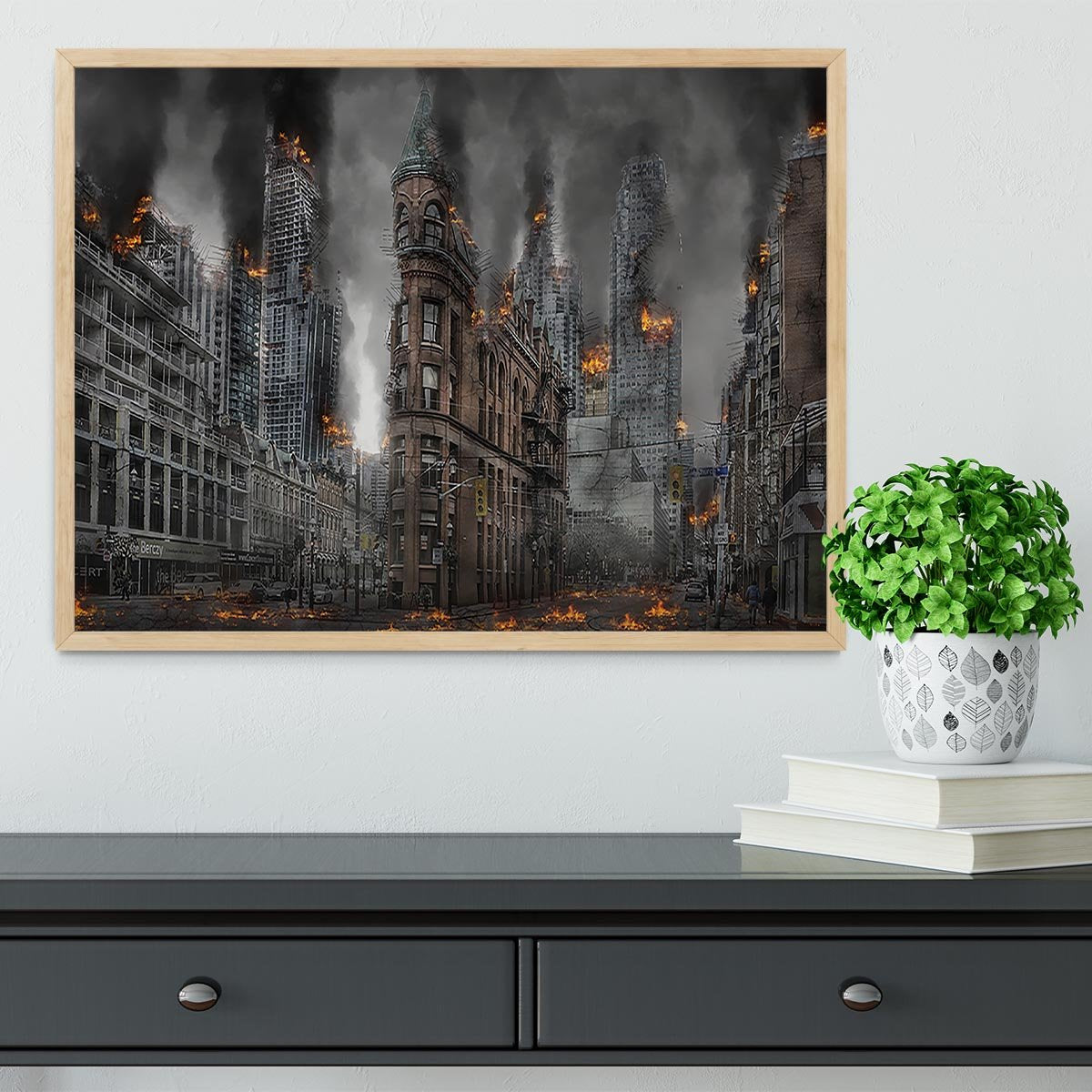 Apocalypse City Framed Print - Canvas Art Rocks - 4