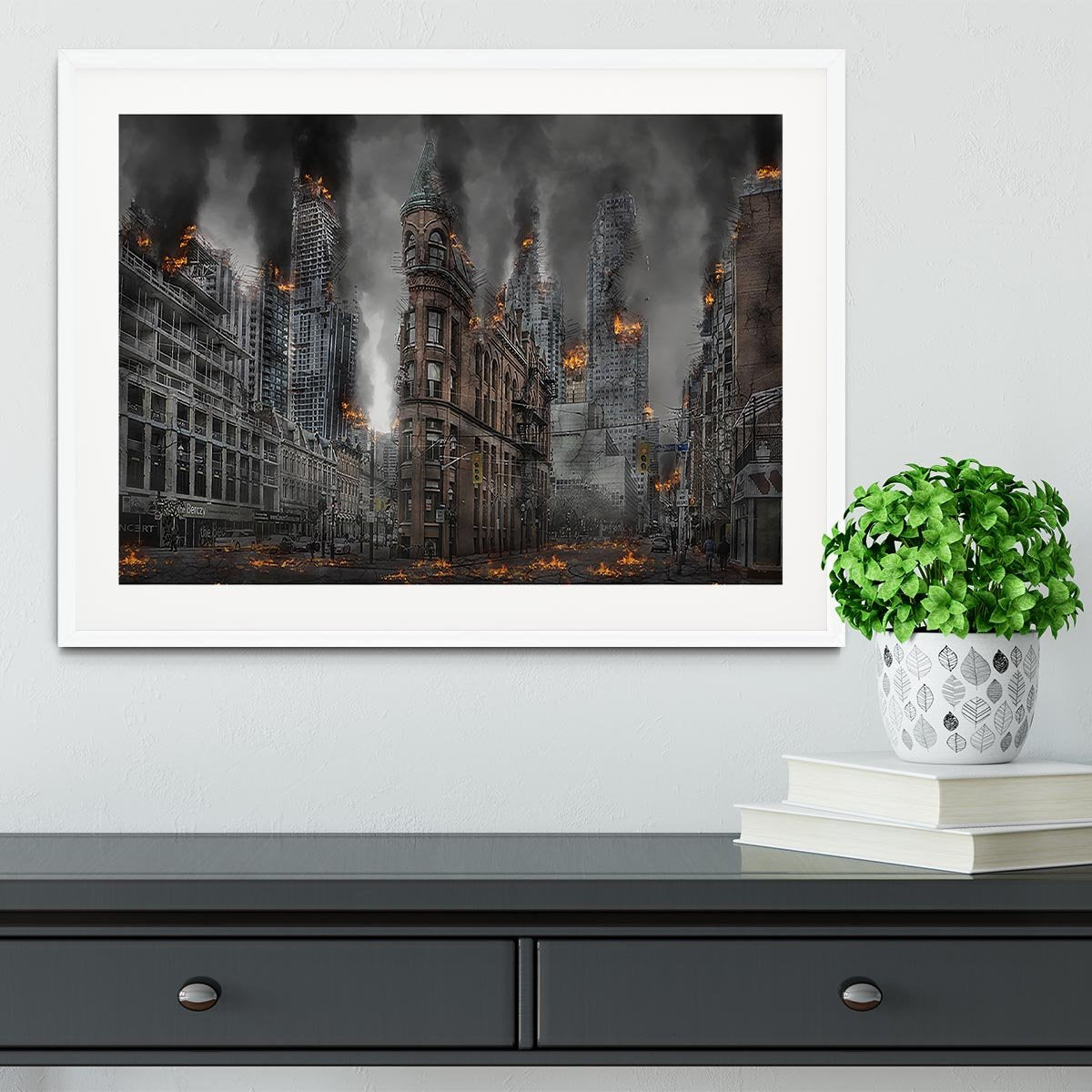 Apocalypse City Framed Print - Canvas Art Rocks - 5