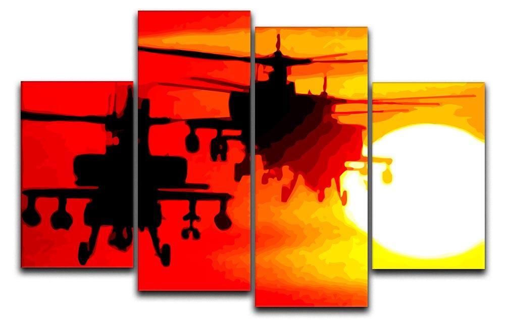 Apocalypse Now 4 Split Panel Canvas  - Canvas Art Rocks - 1