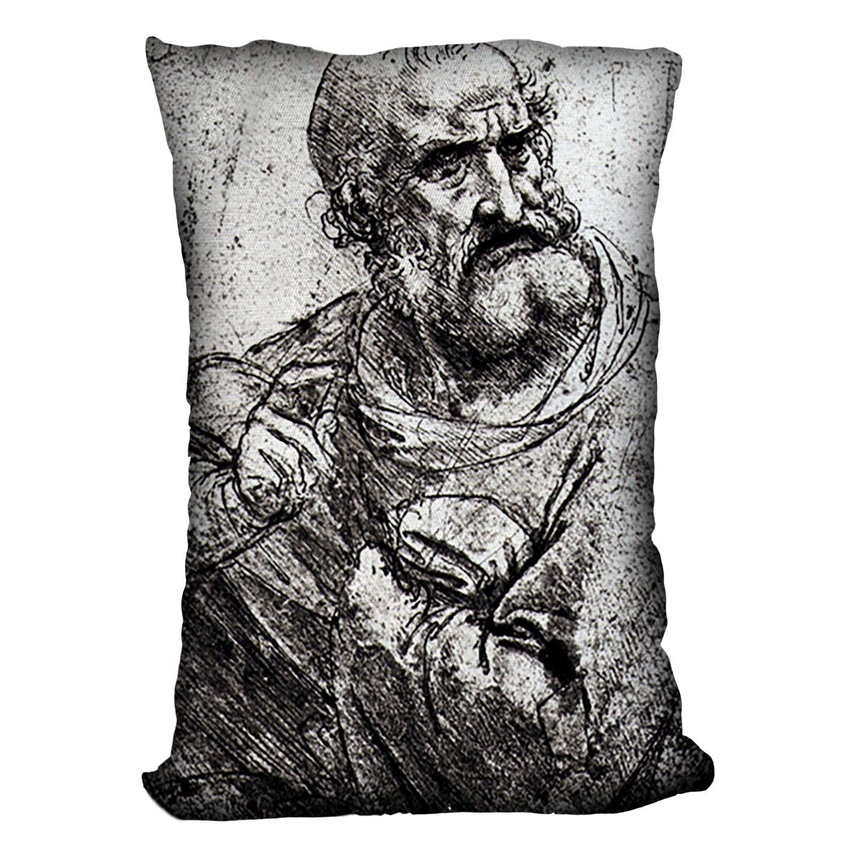 Apostle holy communion by Da Vinci Throw Pillow