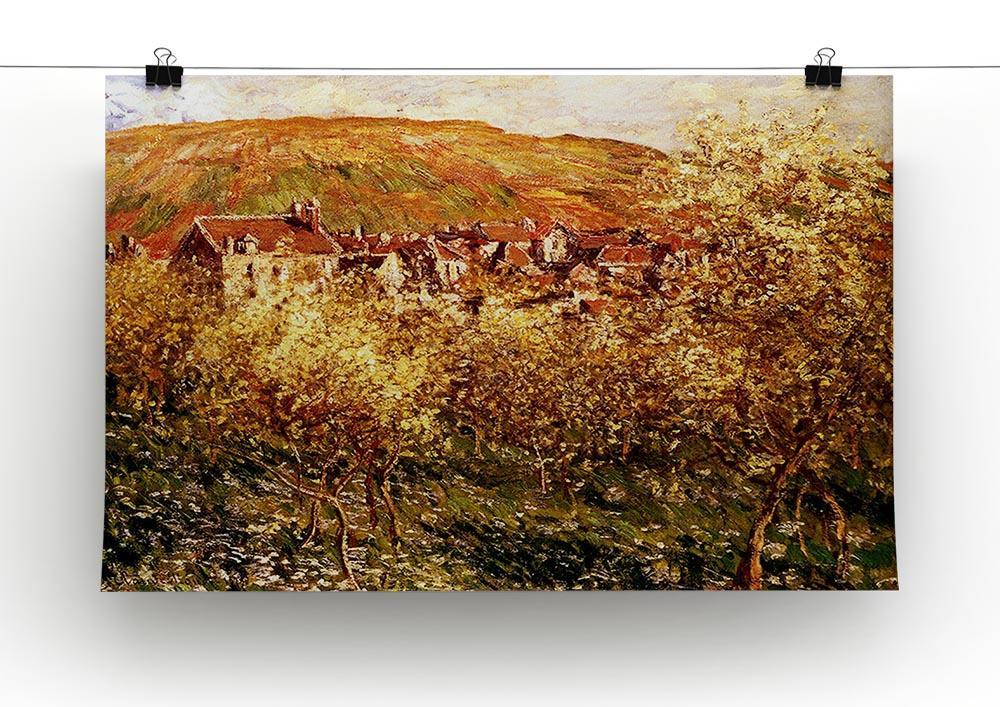 Apple Trees In Blossom by Monet Canvas Print & Poster - Canvas Art Rocks - 2