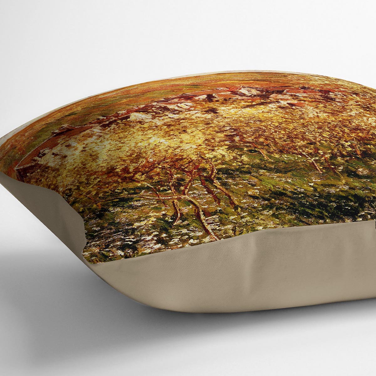 Apple Trees In Blossom by Monet Cushion