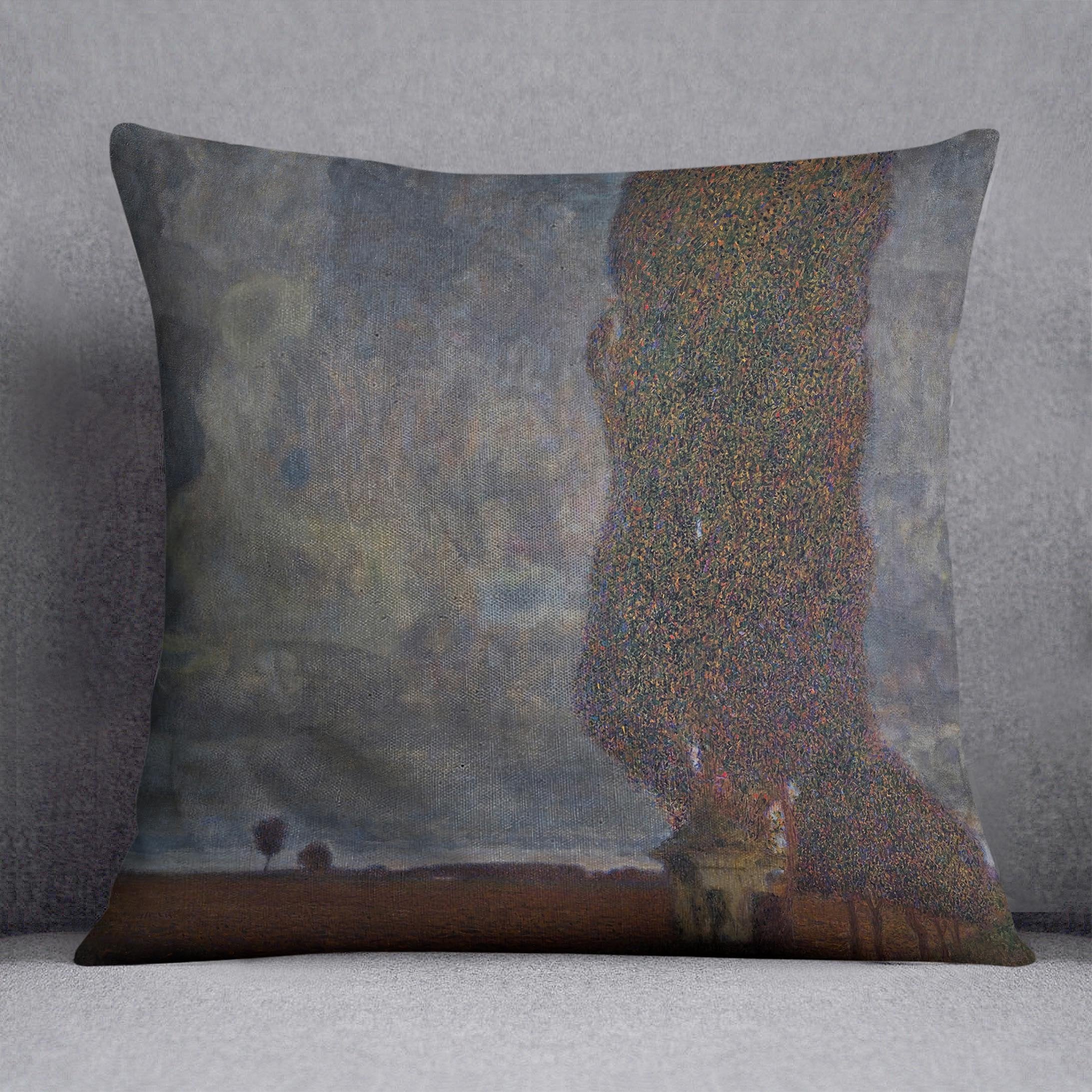 Approaching Thunderstorm by Klimt Throw Pillow