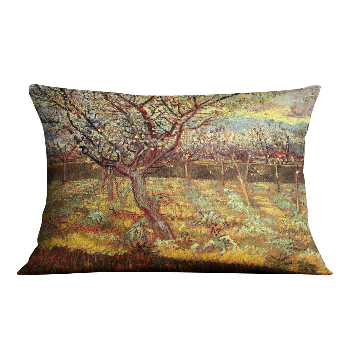 Apricot Trees in Blossom by Van Gogh Cushion