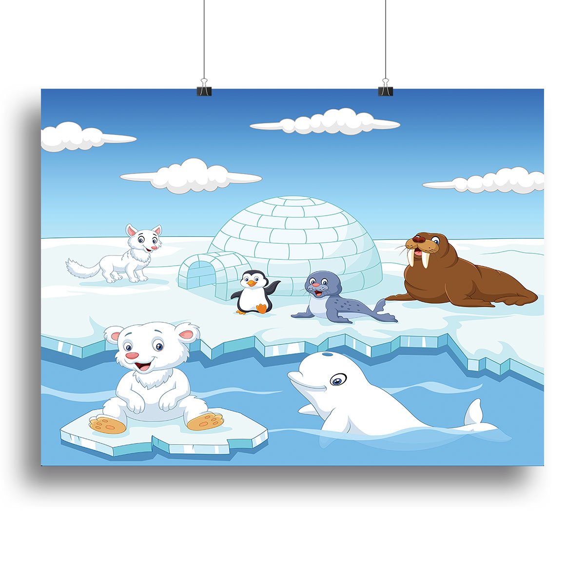 Arctics animals Canvas Print or Poster