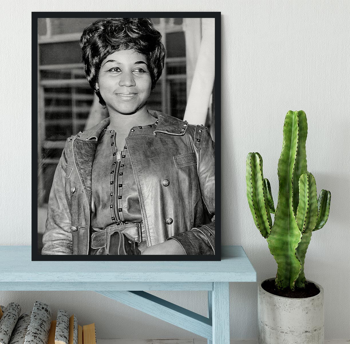 Aretha Franklin Framed Print - Canvas Art Rocks - 2