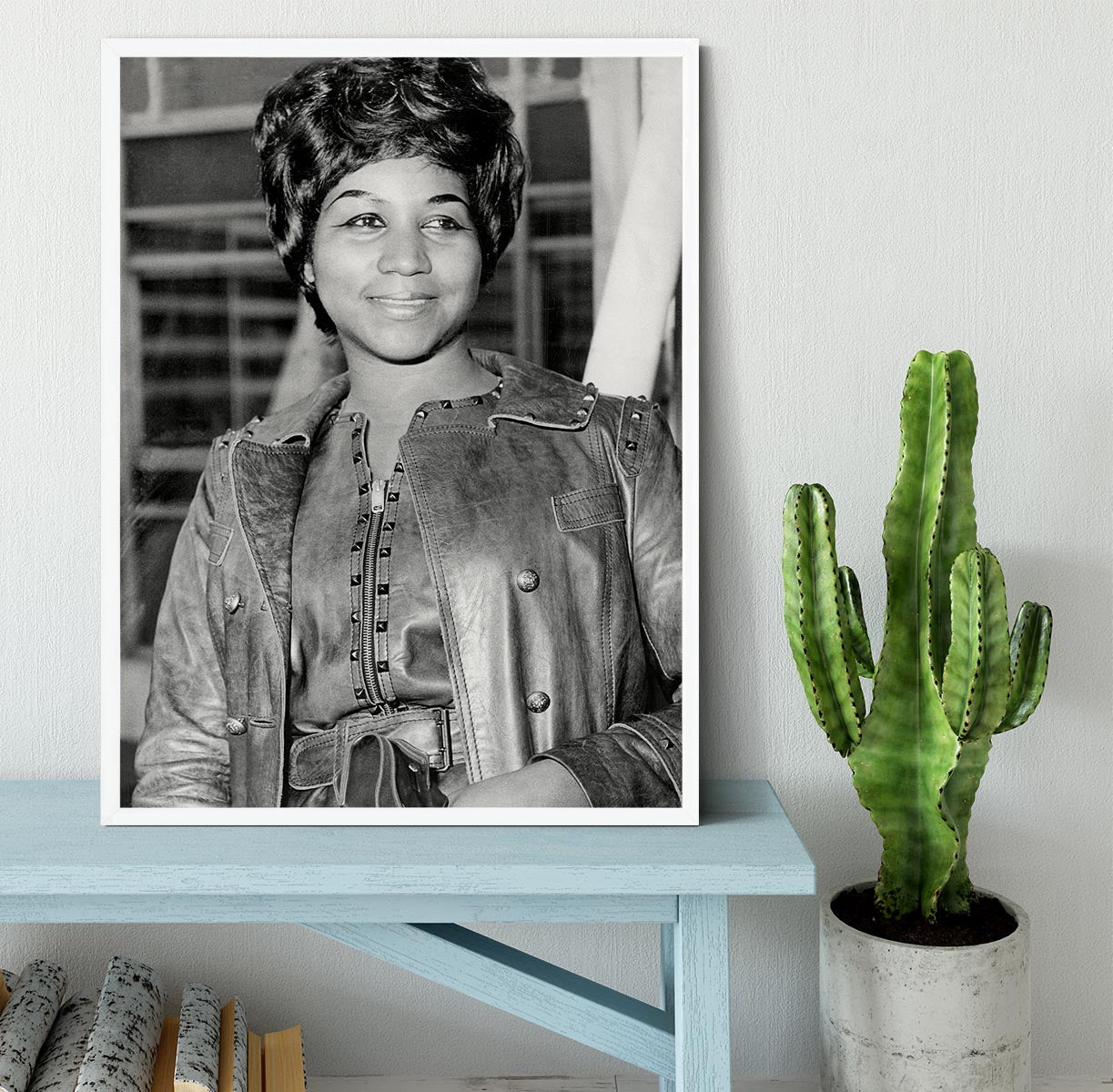 Aretha Franklin Framed Print - Canvas Art Rocks -6