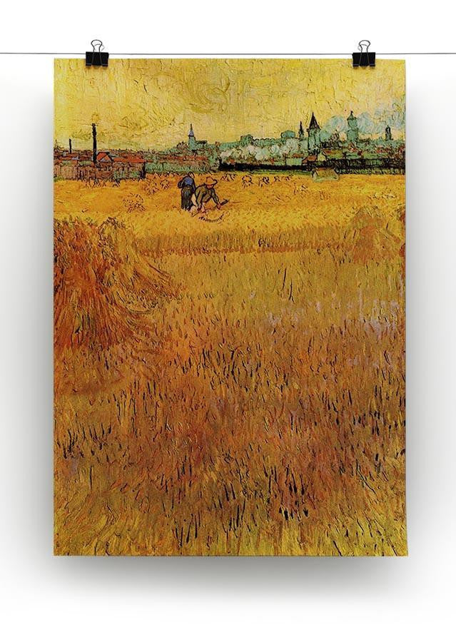 Arles View from the Wheat Fields by Van Gogh Canvas Print & Poster - Canvas Art Rocks - 2