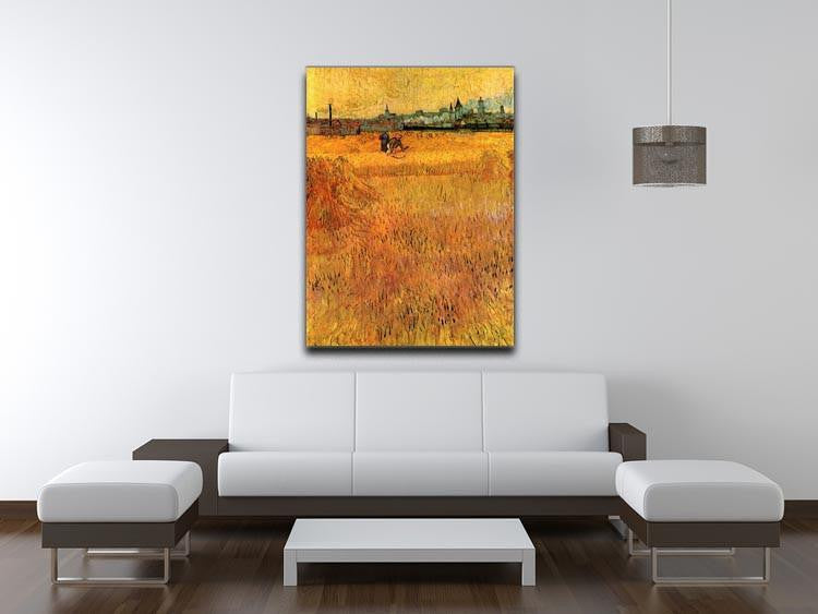 Arles View from the Wheat Fields by Van Gogh Canvas Print & Poster - Canvas Art Rocks - 4