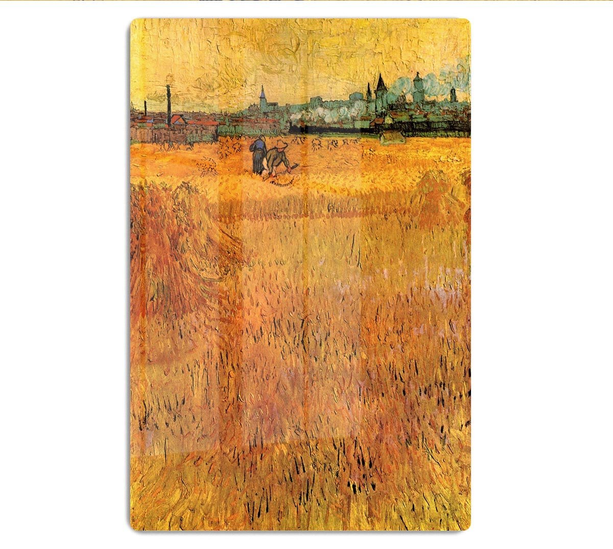 Arles View from the Wheat Fields by Van Gogh HD Metal Print