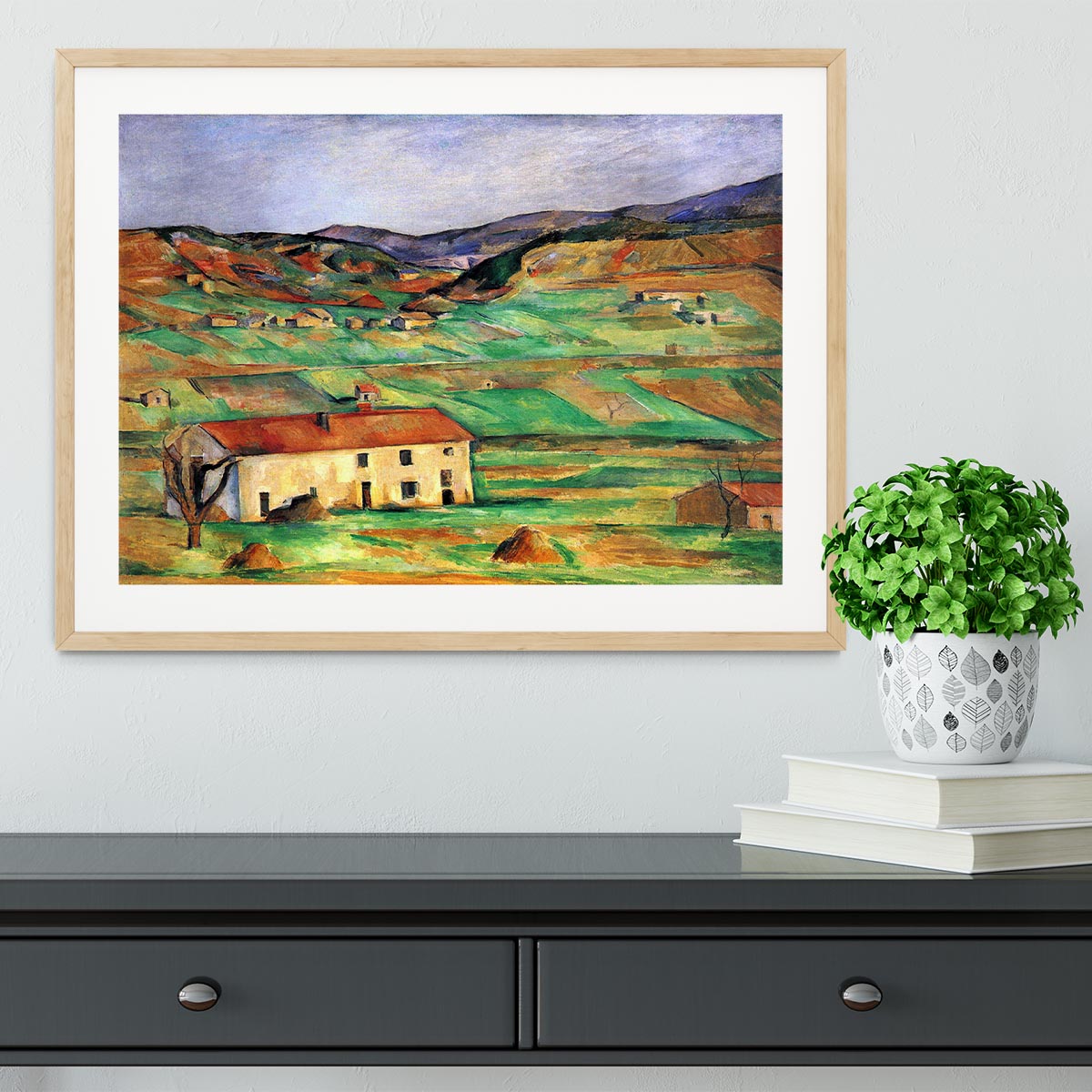 Around Gardanne by Cezanne Framed Print - Canvas Art Rocks - 3