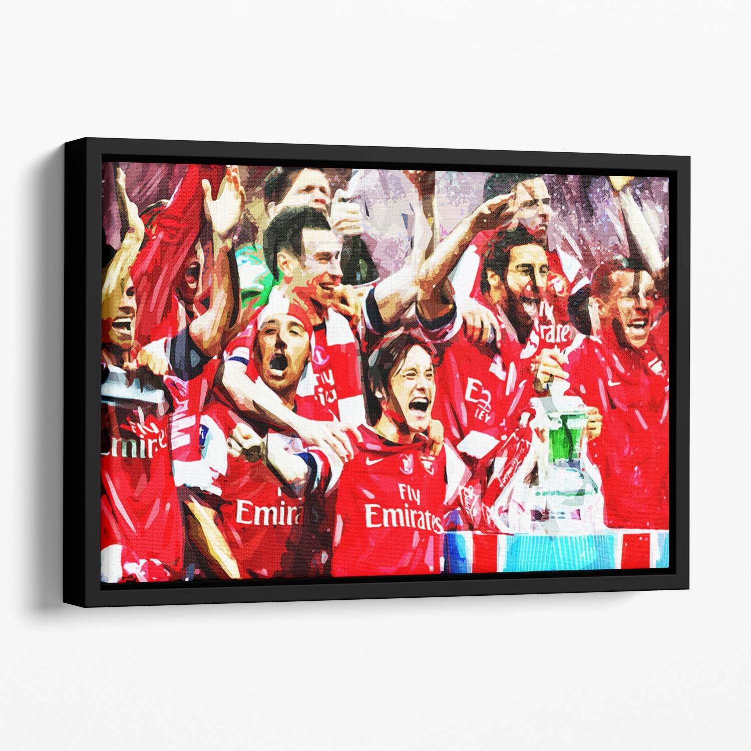 Arsenal FA Cup Floating Framed Canvas