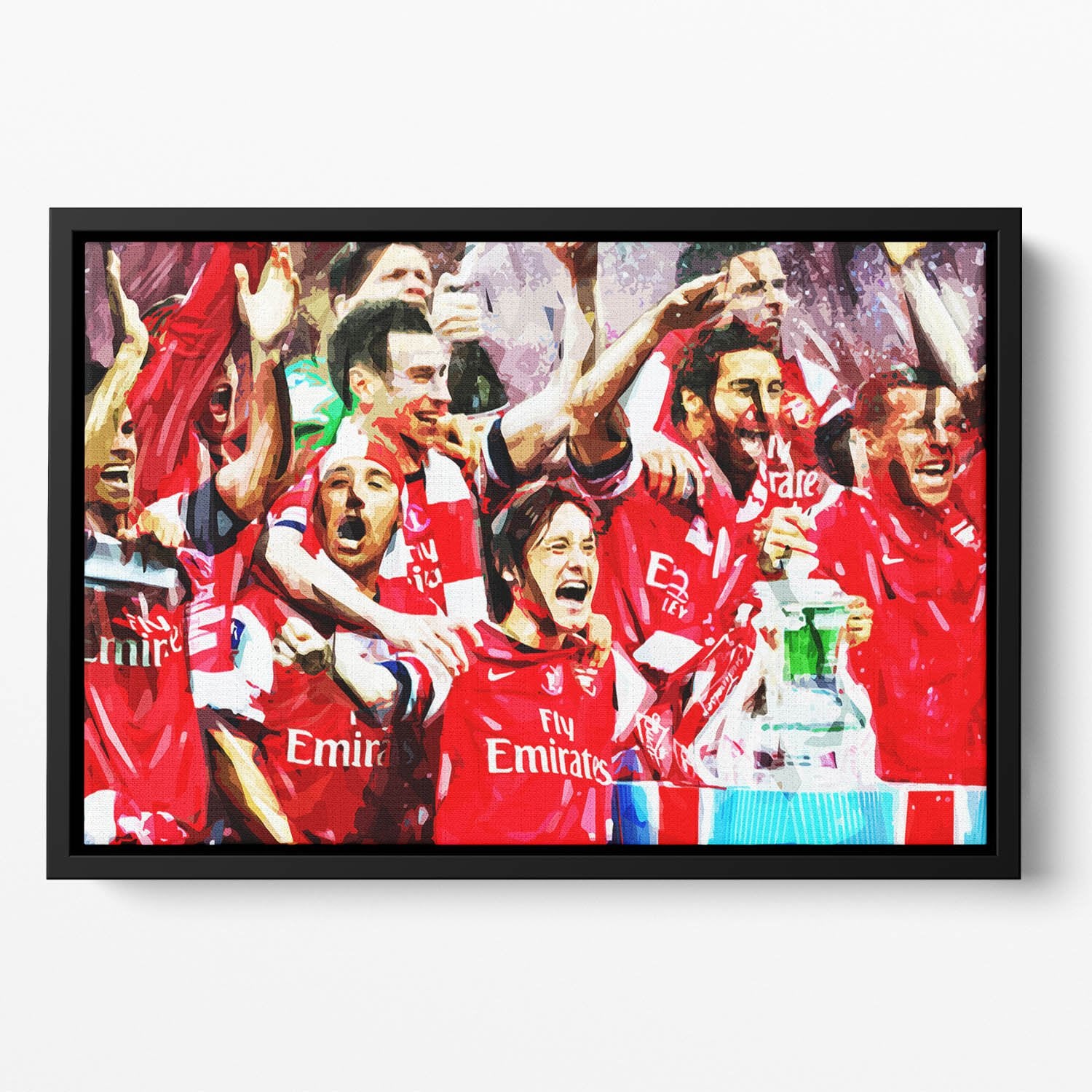Arsenal FA Cup Floating Framed Canvas