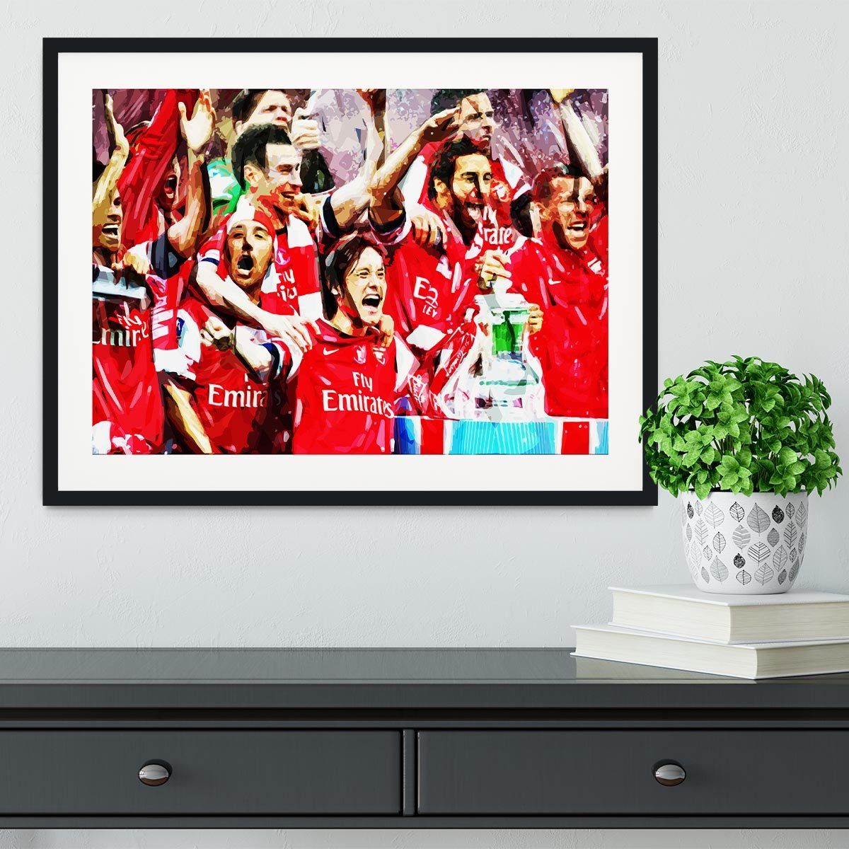 Arsenal FA Cup Framed Print - Canvas Art Rocks - 1