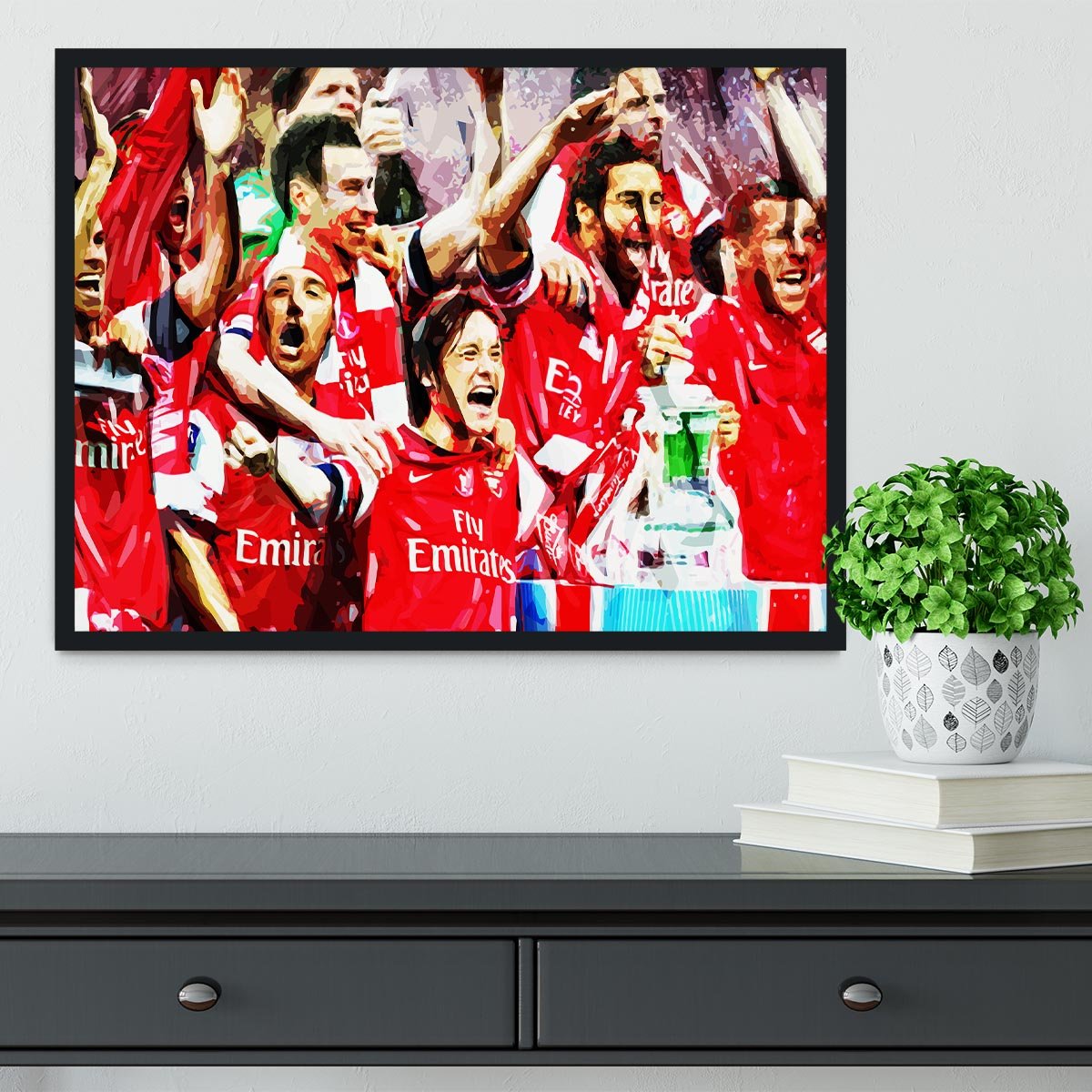 Arsenal FA Cup Framed Print - Canvas Art Rocks - 2