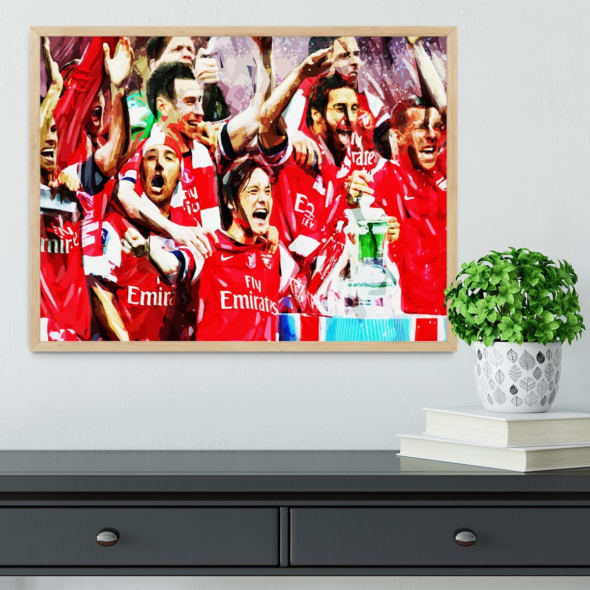 Arsenal FA Cup Framed Print - Canvas Art Rocks - 4