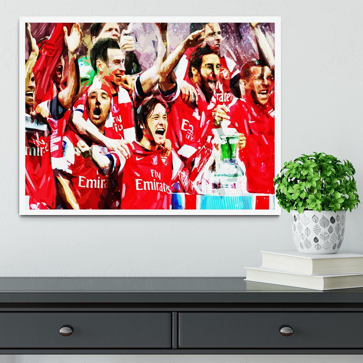 Arsenal FA Cup Framed Print - Canvas Art Rocks -6