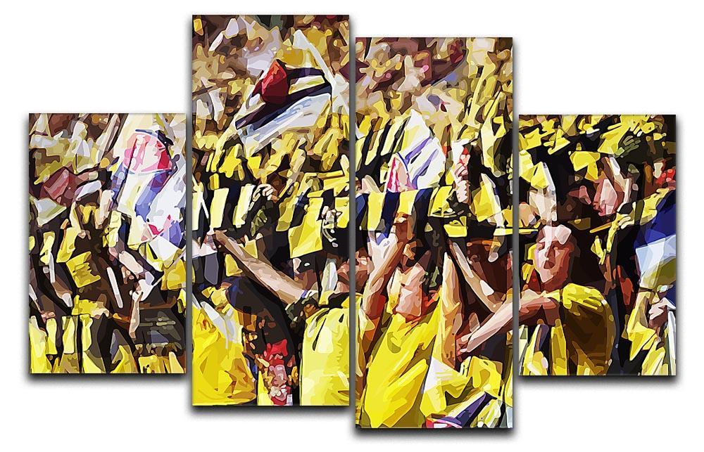 Arsenal Fans 4 Split Panel Canvas  - Canvas Art Rocks - 1