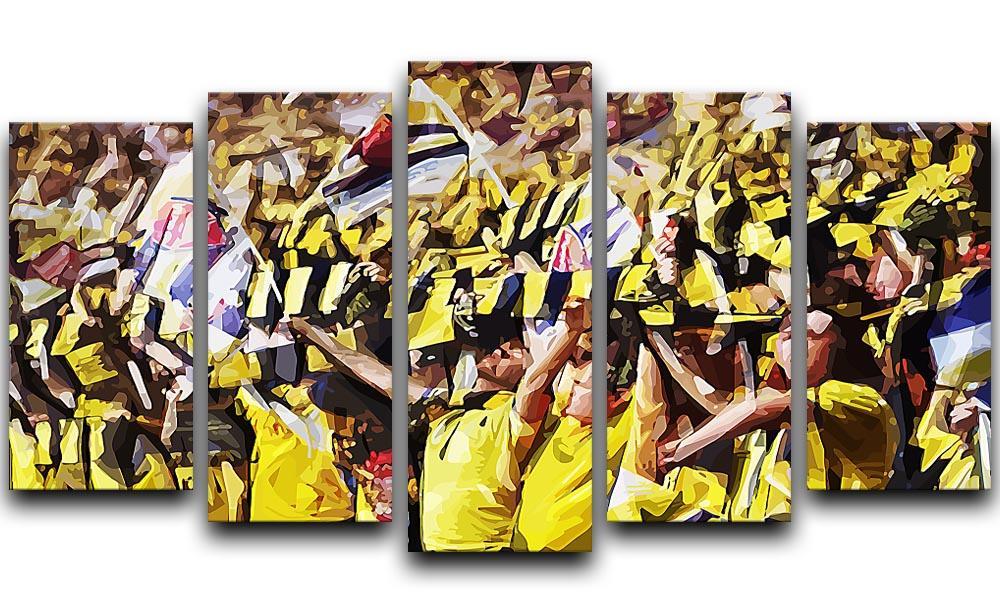 Arsenal Fans 5 Split Panel Canvas  - Canvas Art Rocks - 1