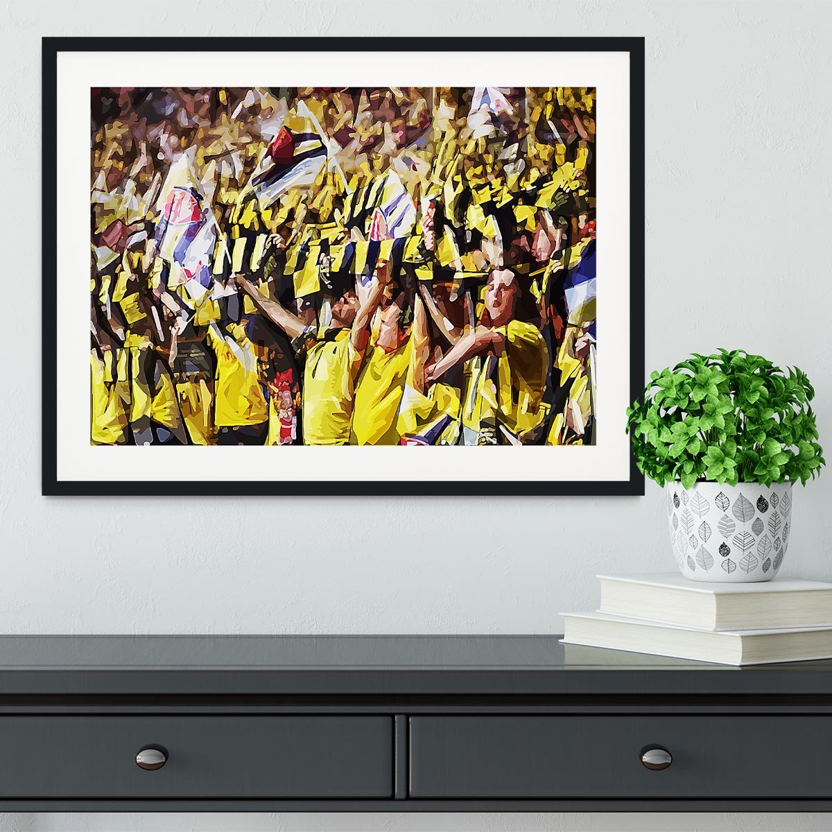 Arsenal Fans Framed Print - Canvas Art Rocks - 1