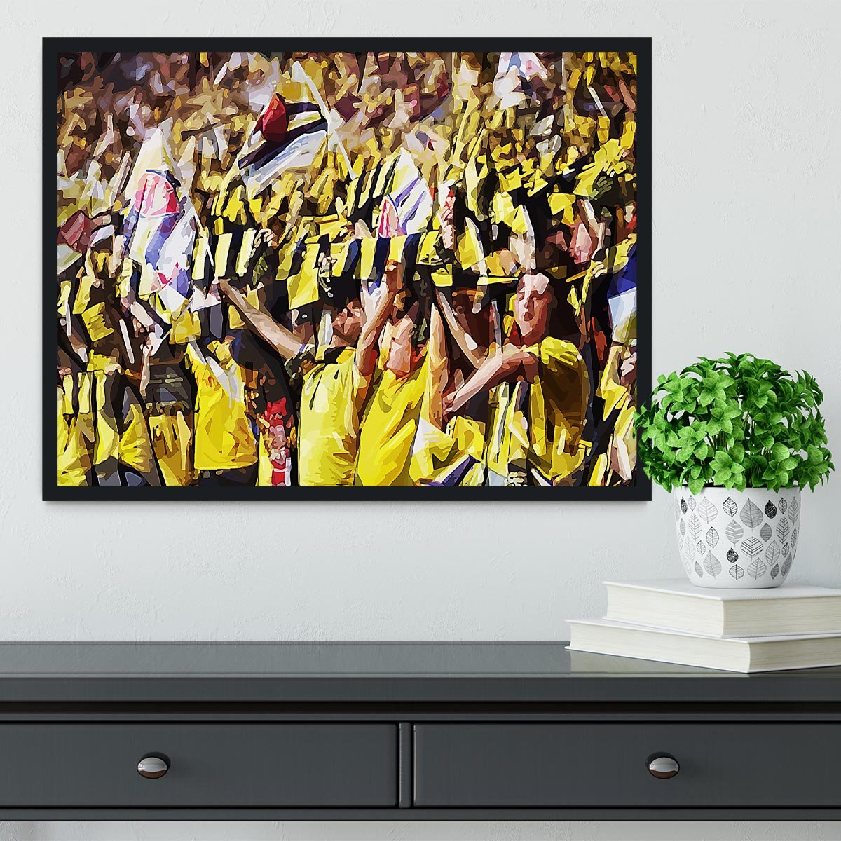 Arsenal Fans Framed Print - Canvas Art Rocks - 2