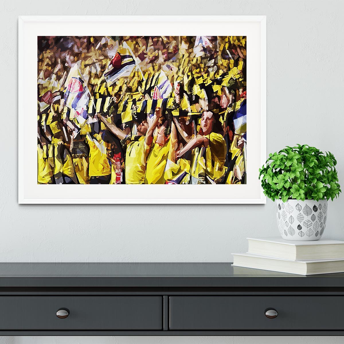 Arsenal Fans Framed Print - Canvas Art Rocks - 5