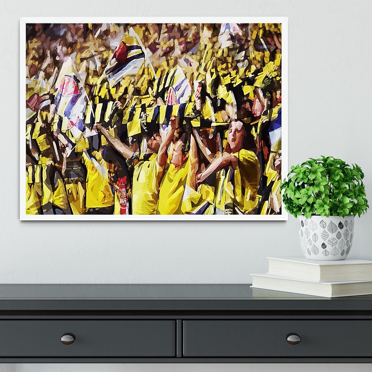 Arsenal Fans Framed Print - Canvas Art Rocks -6