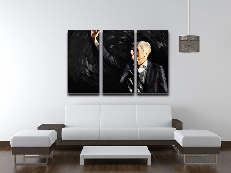 Arsene Wenger 3 Split Panel Canvas Print - Canvas Art Rocks - 3