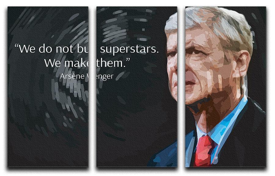 Arsene Wenger Superstars 3 Split Panel Canvas Print - Canvas Art Rocks - 1