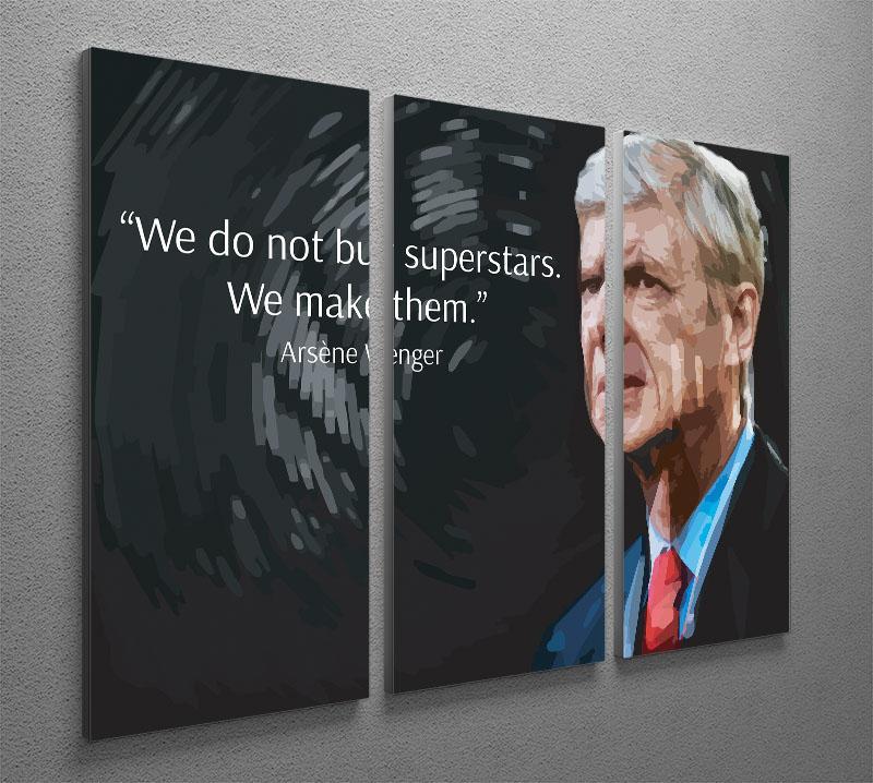 Arsene Wenger Superstars 3 Split Panel Canvas Print - Canvas Art Rocks - 2