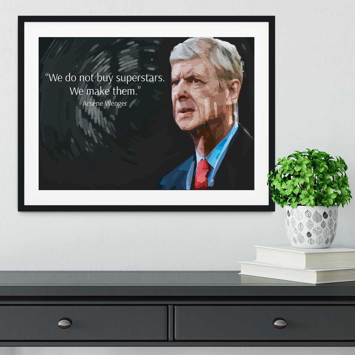 Arsene Wenger Superstars Framed Print - Canvas Art Rocks - 1