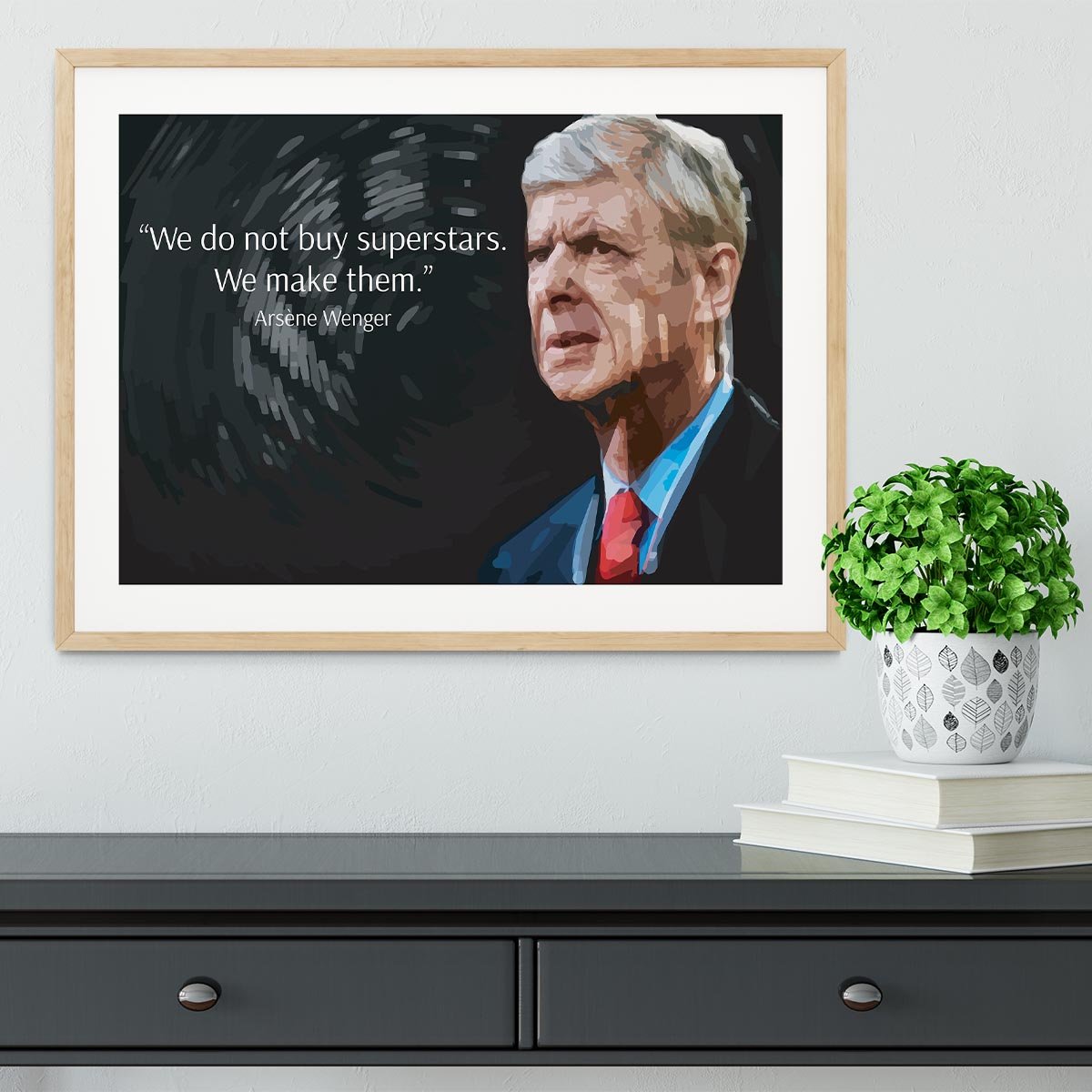 Arsene Wenger Superstars Framed Print - Canvas Art Rocks - 3