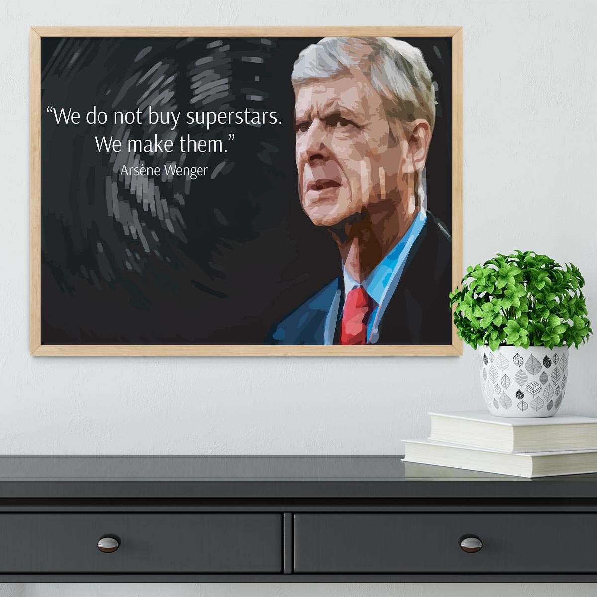 Arsene Wenger Superstars Framed Print - Canvas Art Rocks - 4