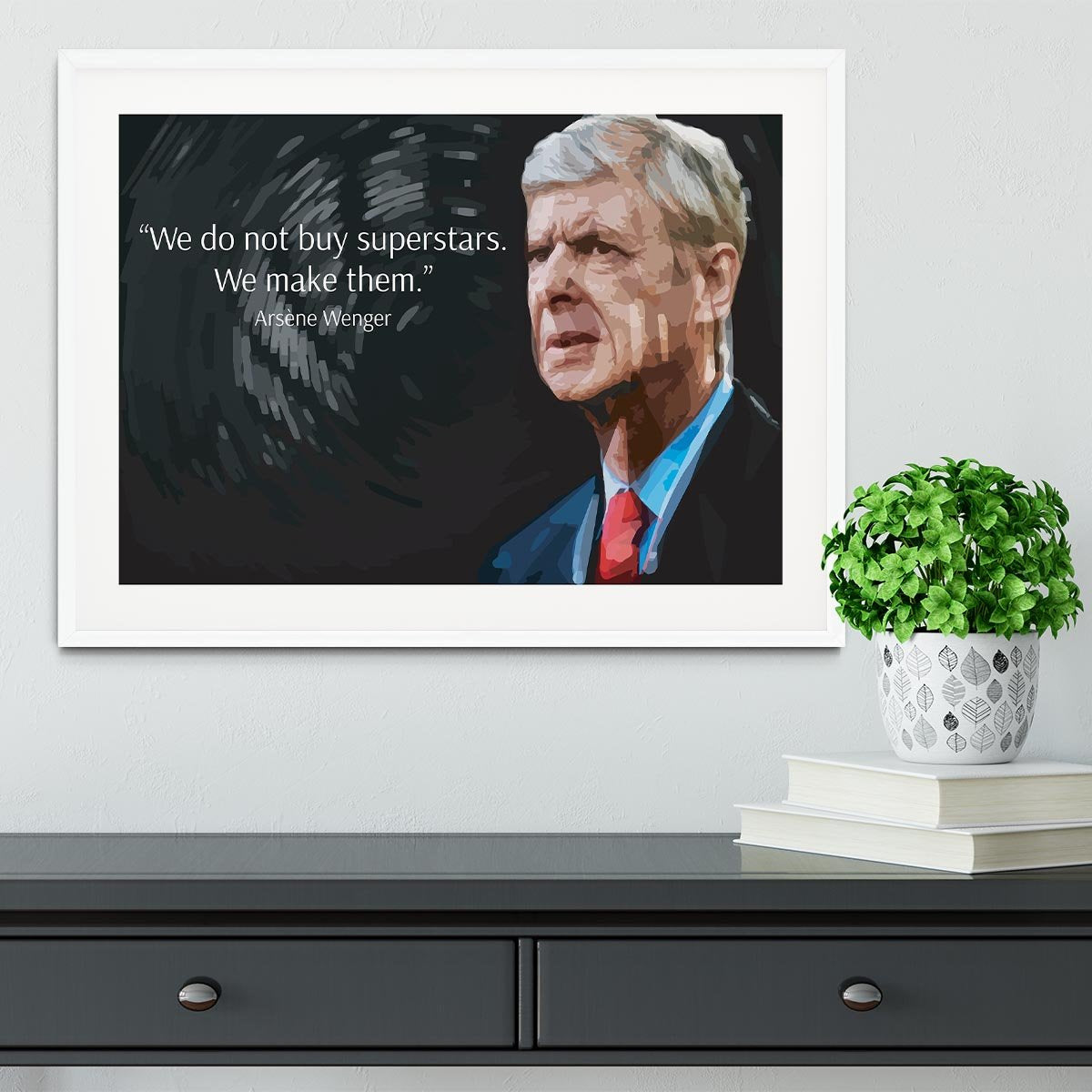 Arsene Wenger Superstars Framed Print - Canvas Art Rocks - 5