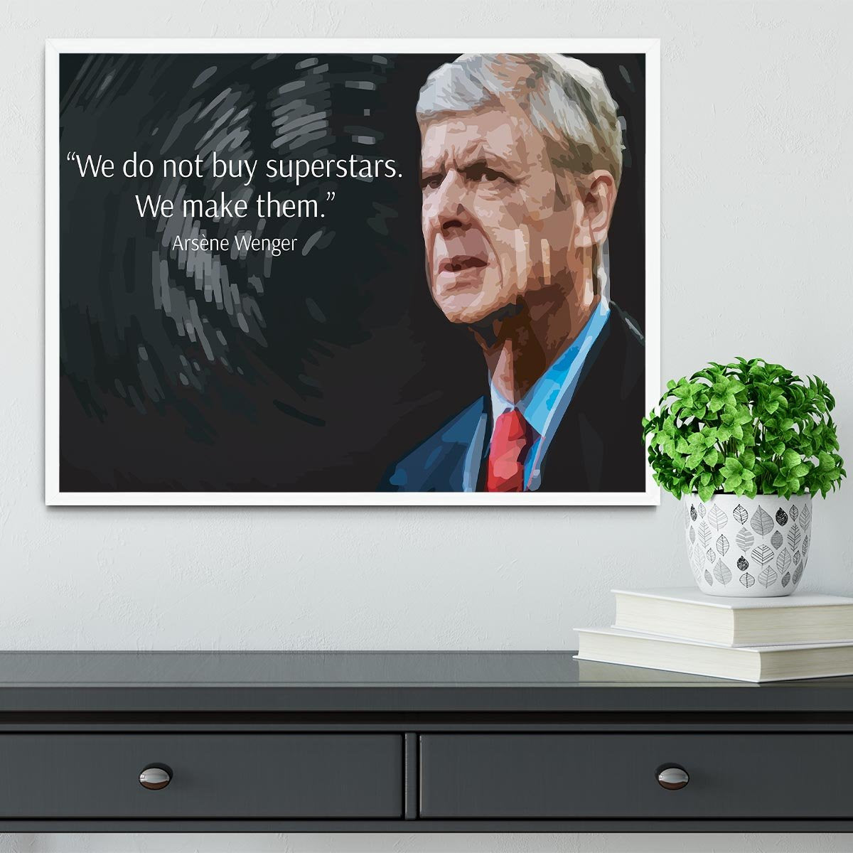 Arsene Wenger Superstars Framed Print - Canvas Art Rocks -6